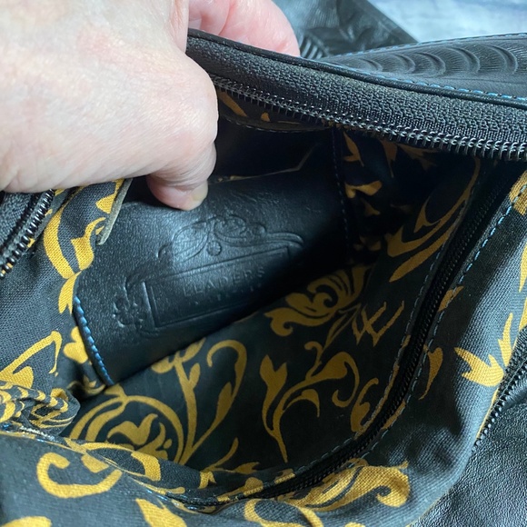 STUNNING HANDMADE TOOLED LEATHER BAG - NWOT - Picture 7 of 8